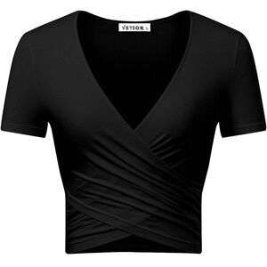 Vetior Wrap Cropped Tee